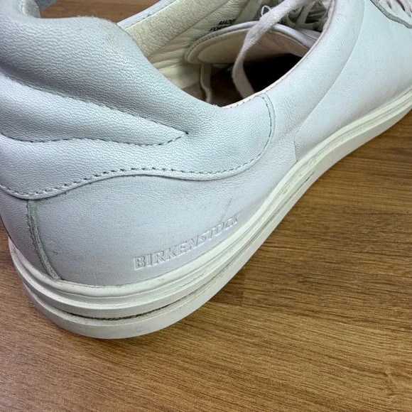 Birkenstock Bend Low White Leather Lace Up Sneakers Mens 13 EU 46